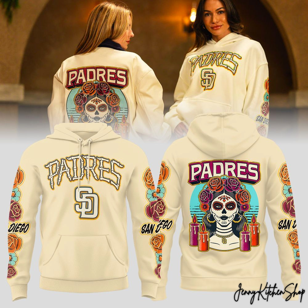 San Diego Padres Día de los Muertos 2026 New City Connect Hoodie