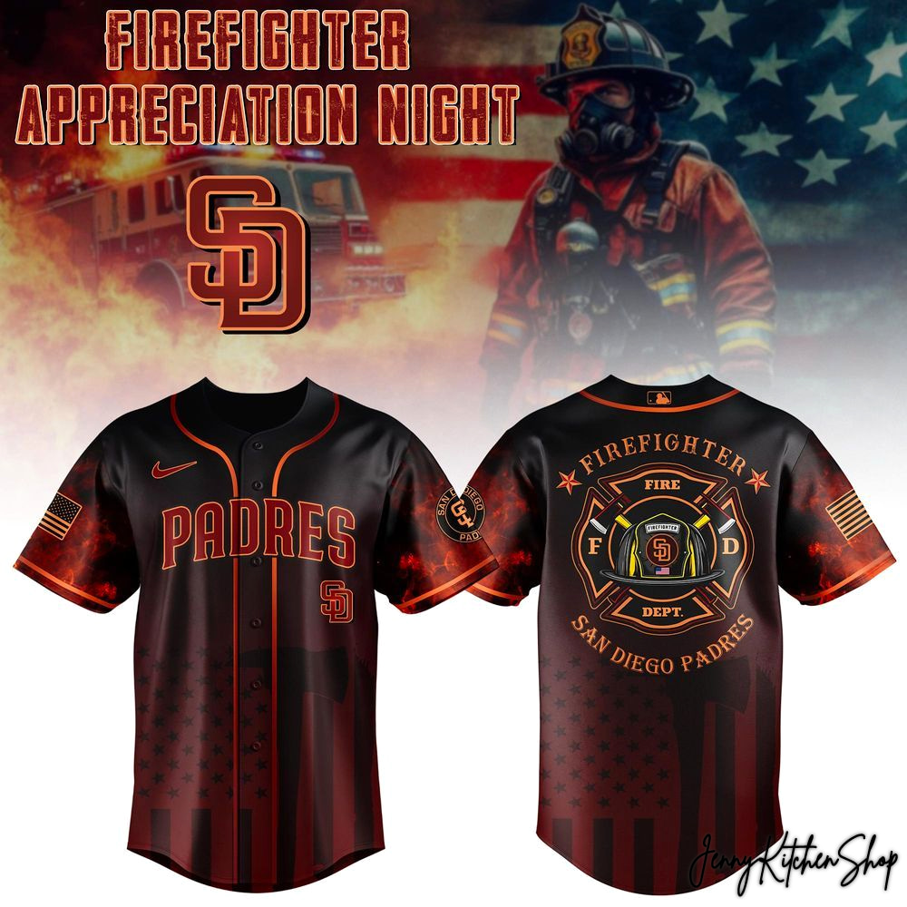 San Diego Padres Firefighter Appreciation Night 2026 Jersey