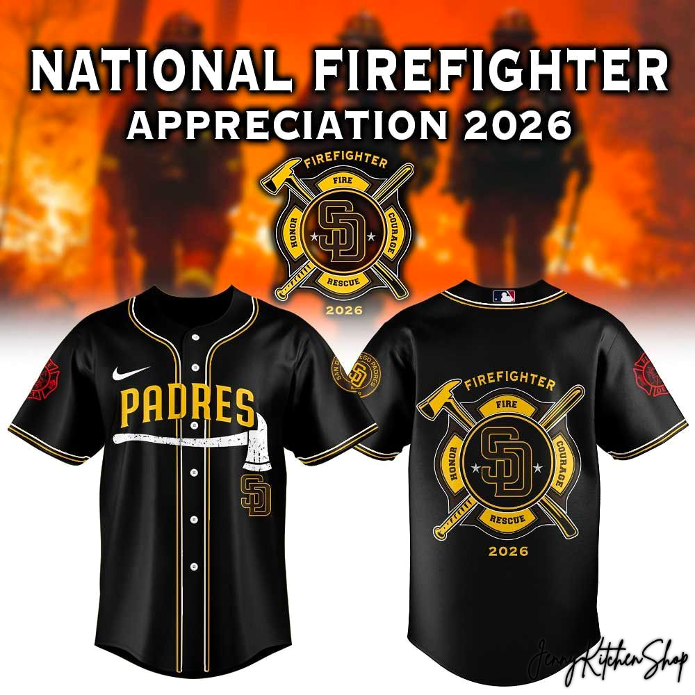 San Diego Padres National Firefighter Appreciation 2026 Jersey San Diego Padres National Firefighter Appreciation 2026 Jersey