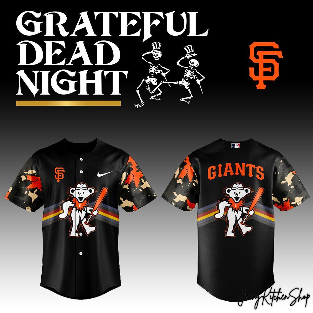 San Francisco Giants Grateful Dead Night 2026 Baseball Jersey San Francisco Giants Grateful Dead Night 2026 Baseball Jersey