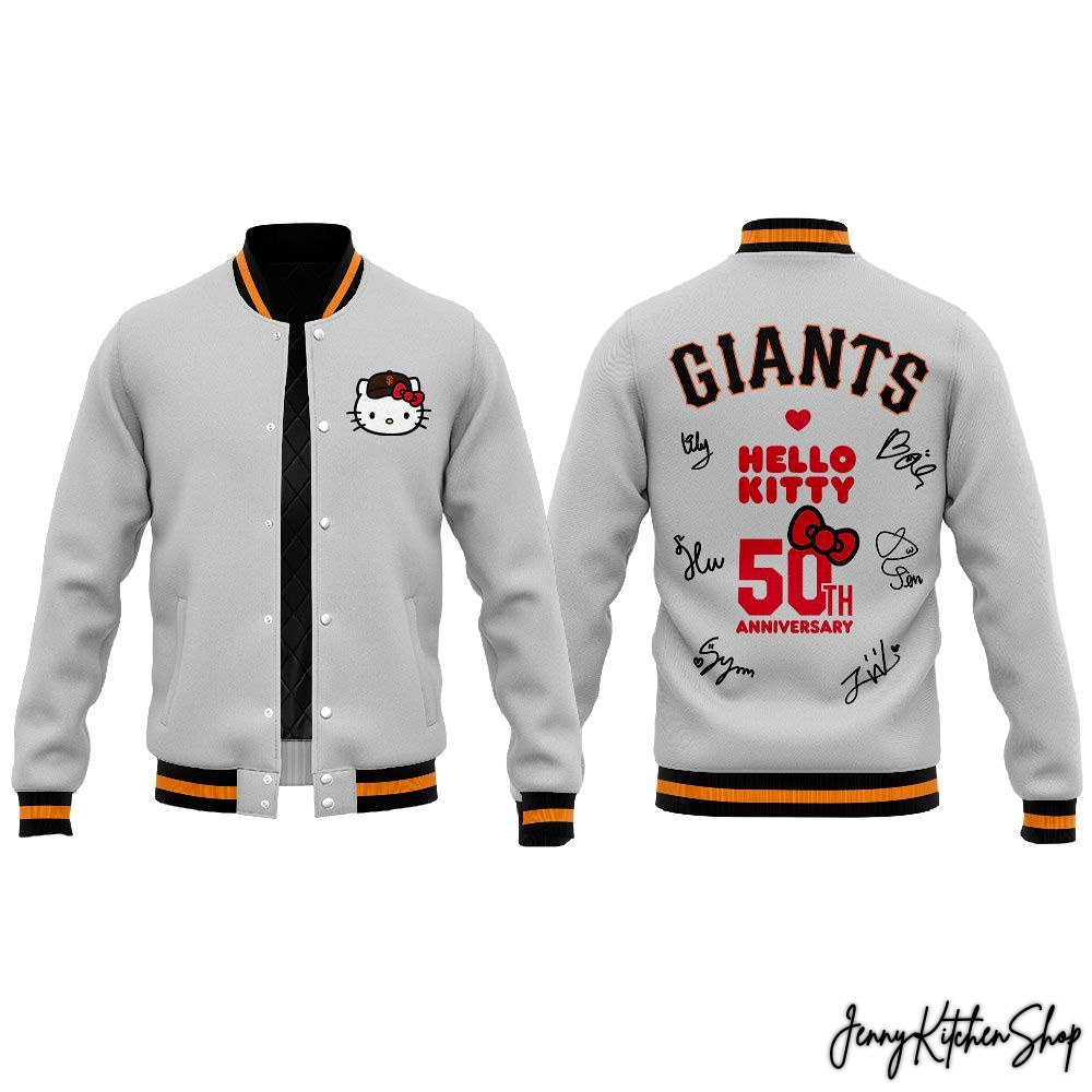 San Francisco Giants x NMIXX Hello Kitty 50th Anniversary 2026 Jacket