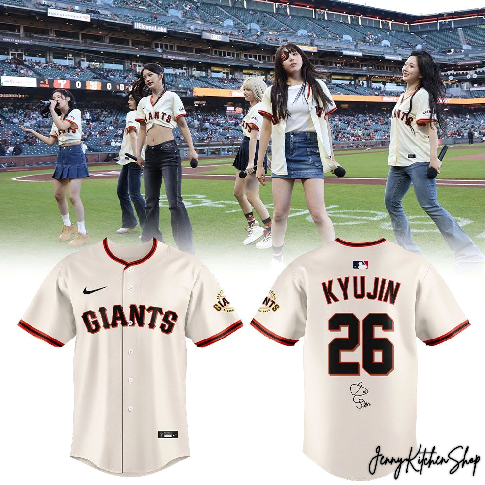 San Francisco Giants x NMIXX Oracle Park 2026 Special Baseball Jersey San Francisco Giants x NMIXX Oracle Park 2026 Special Baseball Jersey