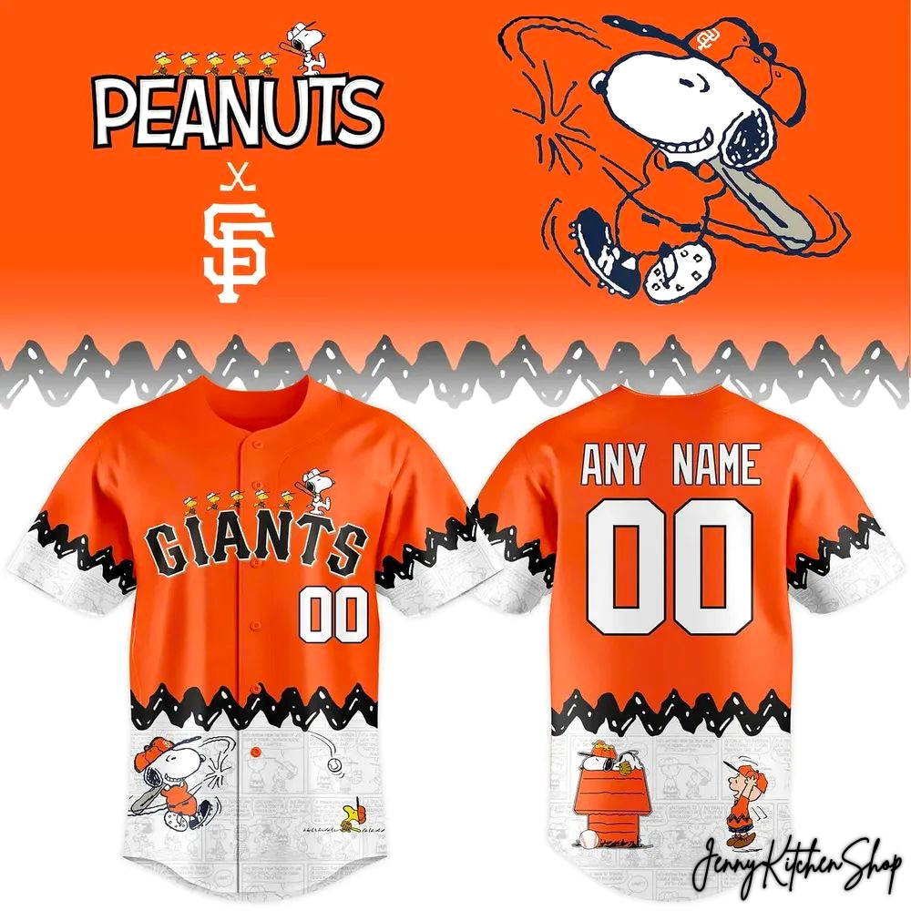 San Francisco Giants x Peanuts For Fans Custom Jersey San Francisco Giants x Peanuts For Fans Custom Jersey