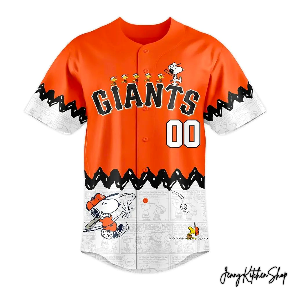 San Francisco Giants x Peanuts For Fans Custom Jersey