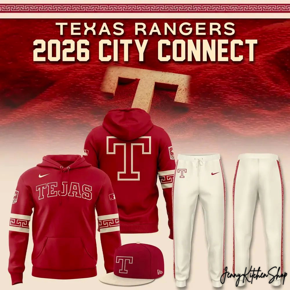 Texas Rangers 2026 City Connect For Fans Collection Hoodie