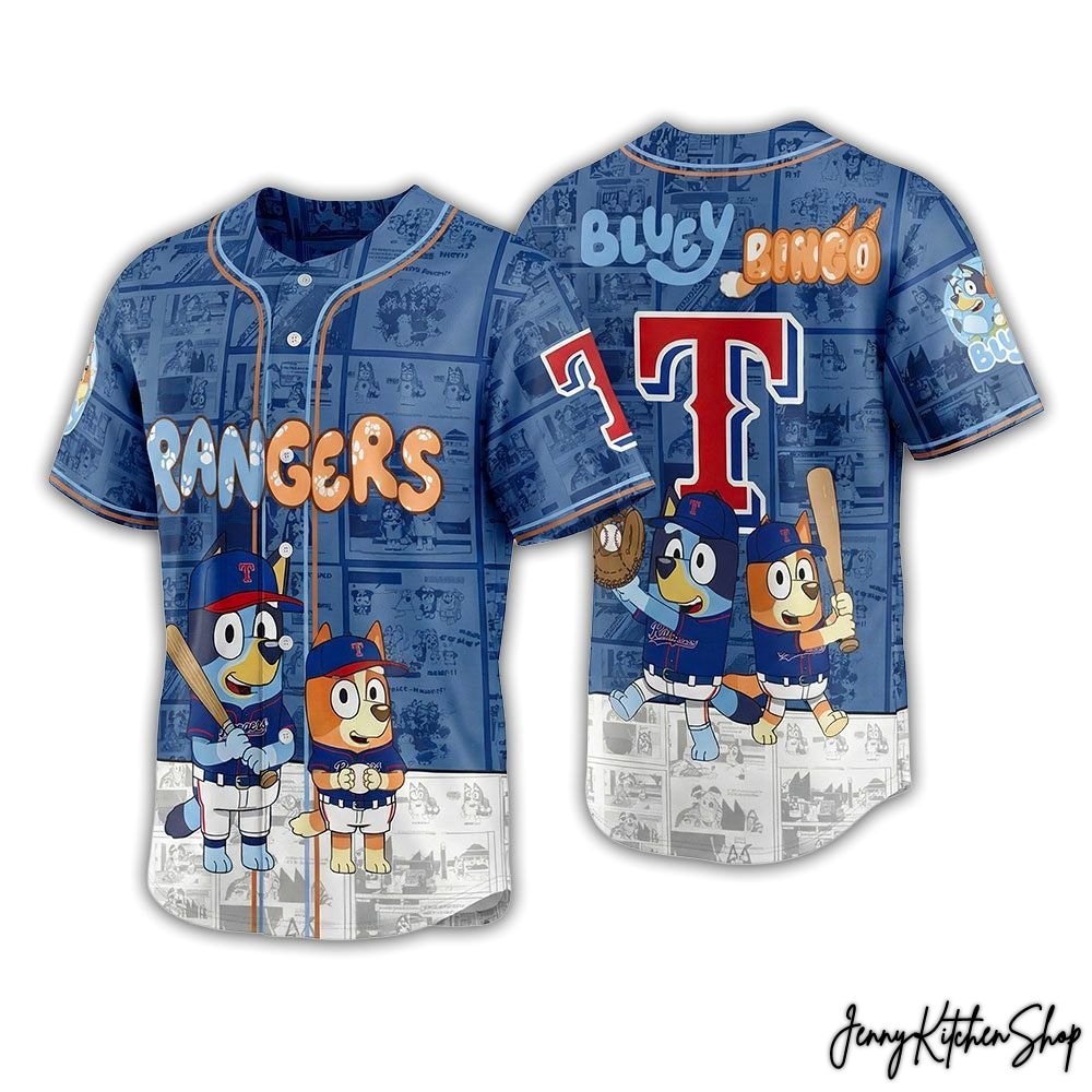 Texas Rangers Bluey Bingo 2026 Limited Jersey