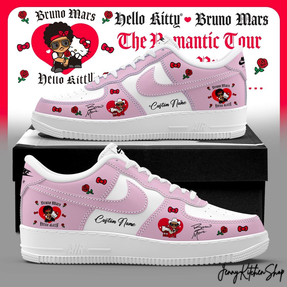 The Romantic Tour Pop-Up Bruno Mars x Hello Kitty Shoes