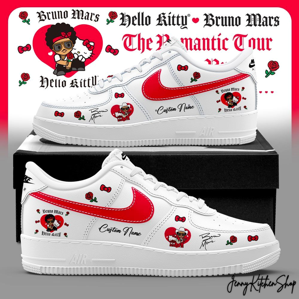 The Romantic Tour Pop-Up Bruno Mars x Hello Kitty Shoes