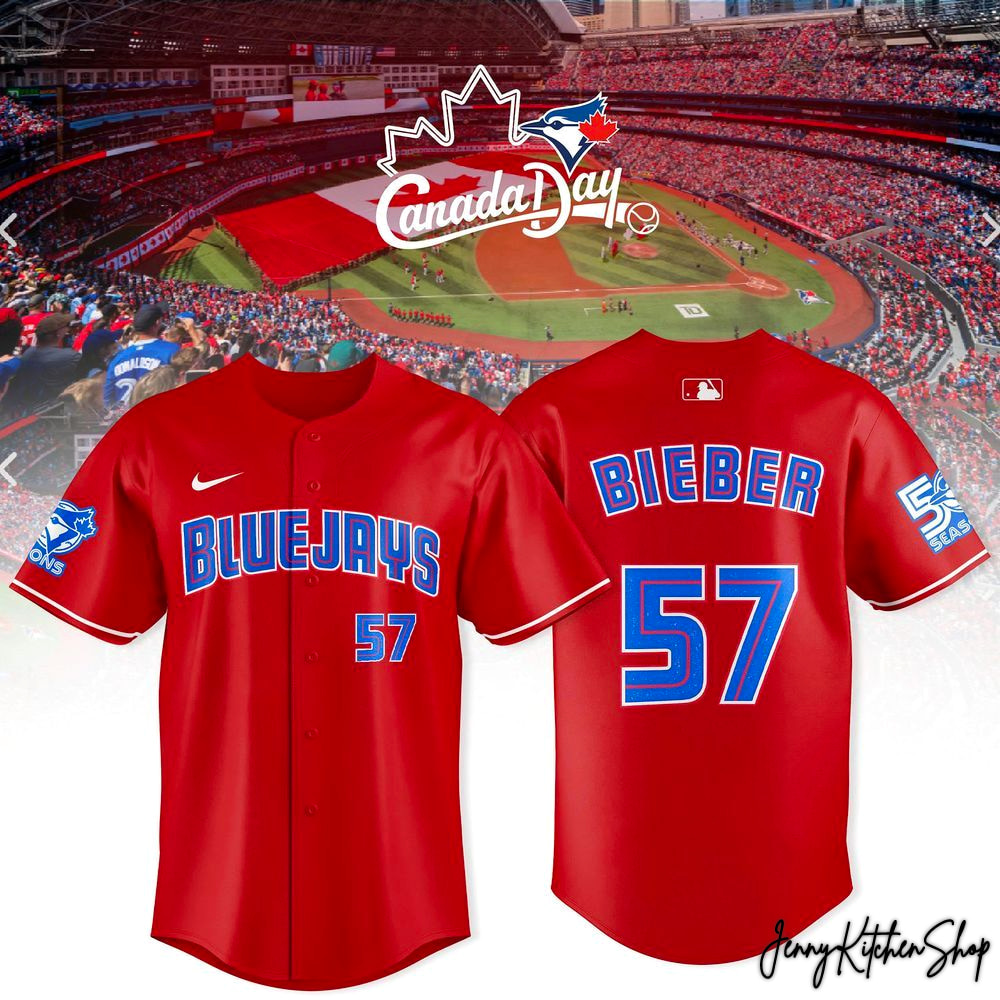 Toronto Blue Jays Canada Day 2026 Shane Bieber Limited Jersey